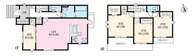 【3LDK】折上天井仕様の約１８帖リビング♪
リビングに隣接した約４帖の洋室は便利な空間♪
各所・各居室にも収納スペース完備♪
