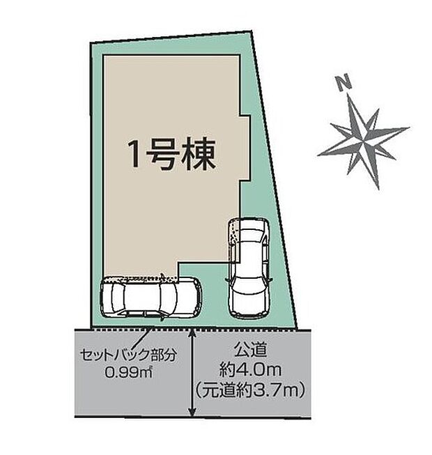 【全体区画図】1号棟 2,885万円