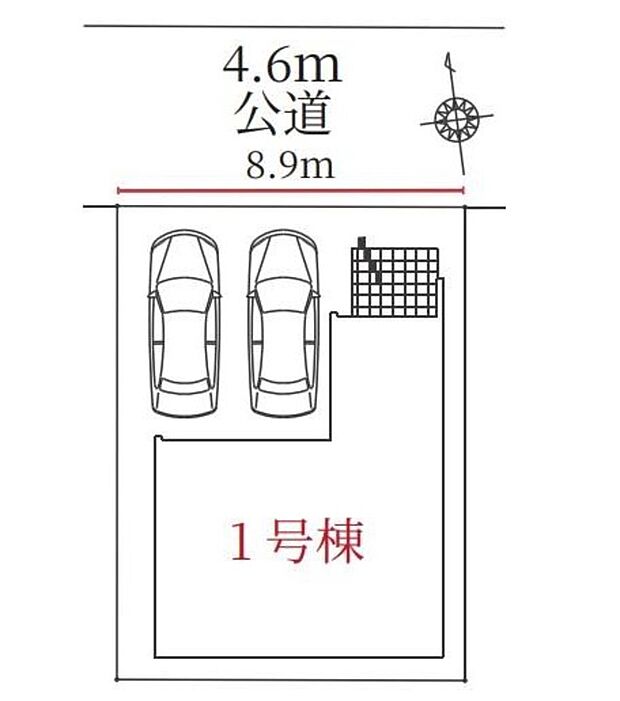 【全体区画図】１号棟　３，７９９万円