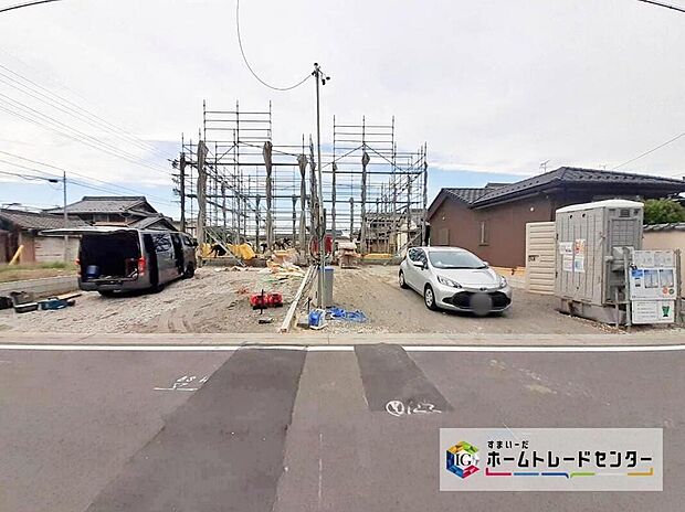 【現地外観写真】住宅の構造や設備仕様・完成イメージなどのご質問はいつでもお気軽にお問い合わせ下さいませ☆資料もお送りいたします♪