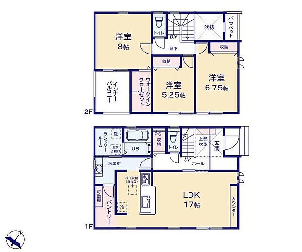 (１号棟)、価格3590万円、3LDK、土地面積180.49m2、建物面積109.3m2