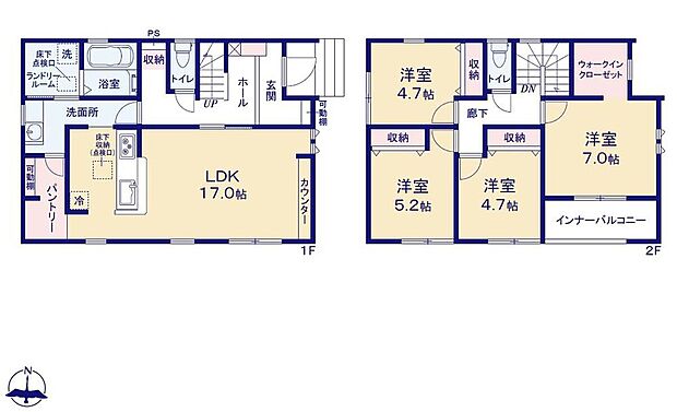 (2号棟)、価格2690万円、4LDK、土地面積371.34m2、建物面積112.62m2