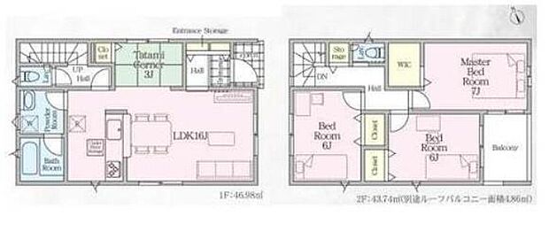(1号棟)、価格2380万円、3LDK、土地面積121.51m2、建物面積90.72m2