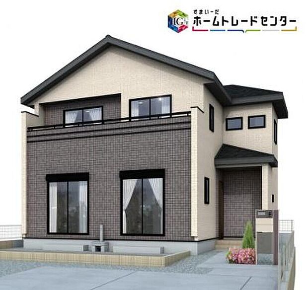 完成予想図
南からの陽光たっぷり降りそそぐ明るいお住まいです。どのお部屋も、採光良好な風通しの良い快適な空間となっております。