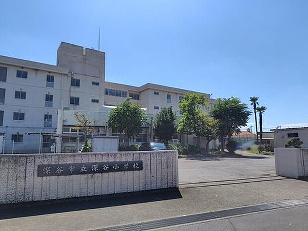 深谷市立深谷小学校まで1000m 徒歩13分◎低学年のお子様でも安心して登下校できますね☆