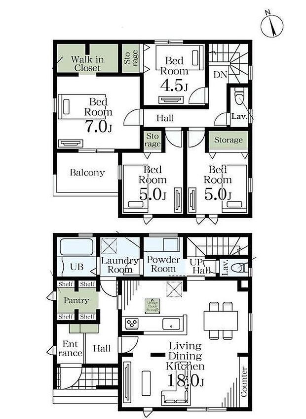 (1号棟)、価格3490万円、4LDK、土地面積145.09m2、建物面積106.82m2