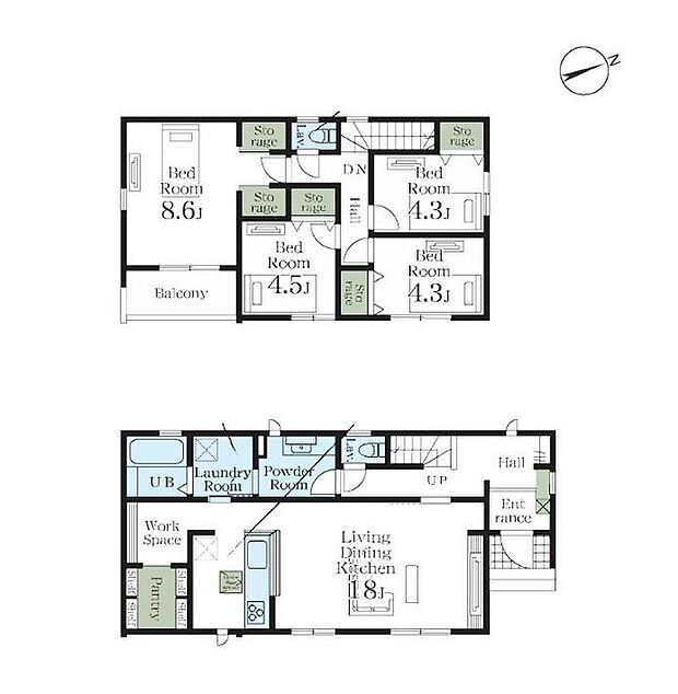 (1号棟)、価格3090万円、4LDK、土地面積193.98m2、建物面積109.92m2