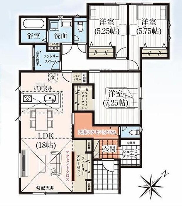 (１号棟)、価格2890万円、3LDK、土地面積233.19m2、建物面積98.54m2