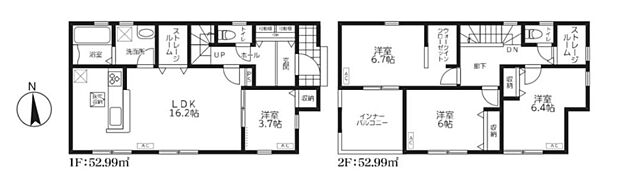 【4LDK+2S】ご家族と会話をしながらのお料理は楽しいですね。出来上がった料理をお子さんが運ぶなどお手伝い時間も増えそう！
WICやストレージルームなど、収納豊富で居住スペースを広々お使いいただけます♪