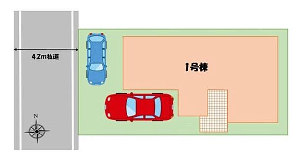 【全体区画図】秩父鉄道「持田」駅まで徒歩18分♪
自転車で6分♪駐車スペースは2台確保！
落ち着いた雰囲気の閑静な住宅地◎
小中学校まで徒歩10分圏内♪