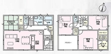 ◇2WAYに使える和室付き♪ふすまを開ければリビングと一体に◎◇8帖の主寝室からつながるテレワークルーム♪趣味部屋や書斎にも便利♪◇2部屋より出入り可能なワイドバルコニー☆快適お洗濯♪ベランダ菜園にも♪ 