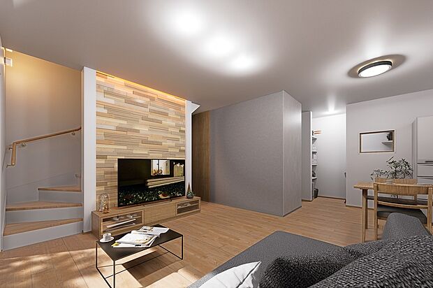 広々18.2帖のLDK※完成イメージです