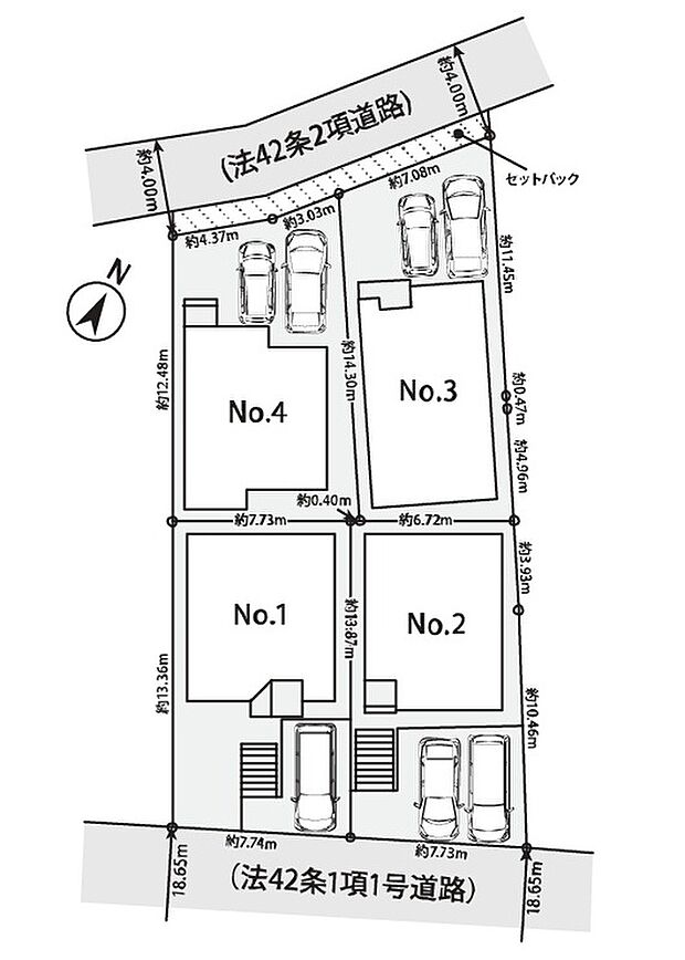 【区画図】毎日のお散歩も快適な緑に恵まれた閑静な住宅地は、伸び伸びスローライフを叶えてくれます。自然豊富な季節の移ろいを身近に感じられる環境で子育てすれば、お子様もきっと素直に成長してくれるはずです！