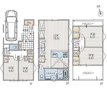 建物面積に車庫面積10.06ｍ2含む。 