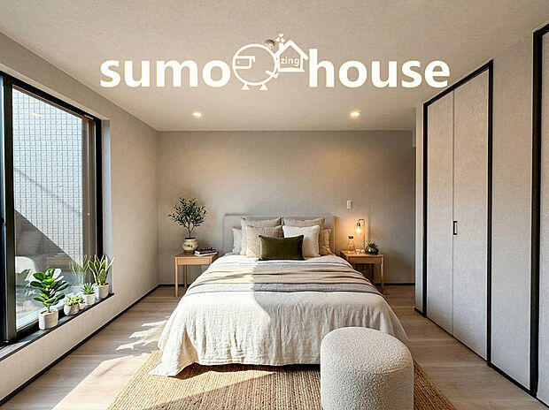 【居室】全ての居室に使いやすいクローゼットを完備しており、ご家族それぞれの荷物をスッキリと収納できます。衣類や小物が片付くことで、いつでも整頓された美しいお部屋をキープ。(家具等はCGです)