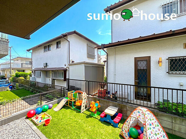 【プライベートガーデン】青空の下でガーデニングや夏のプール遊びなども存分に満喫ができます。(外構等はCGです)