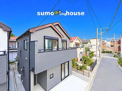 南道路に面した明るい邸宅