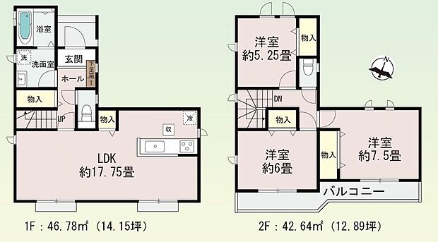 (A号棟)、価格3090万円、3LDK、土地面積109.99m2、建物面積89.42m2