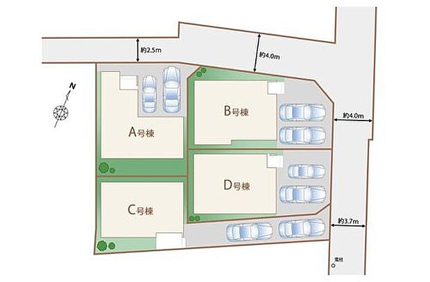 全棟車２台駐車可能です♪