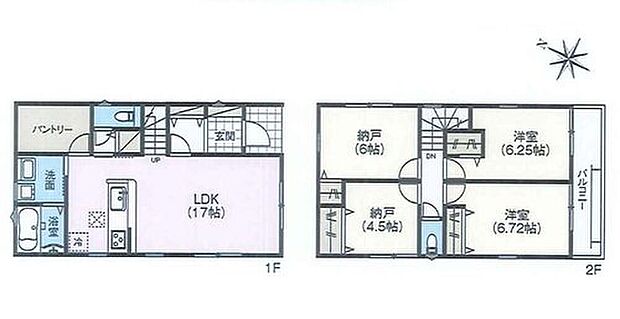 (1号棟)、価格3580万円、2LDK+2S、土地面積114.01m2、建物面積97.2m2