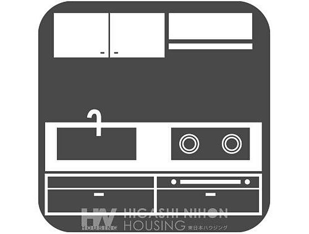 【その他設備】収納力と作業効率が◎。調理や後片付けがスムーズで、清潔感も保ちやすく、毎日のキッチン作業を快適にサポートします。