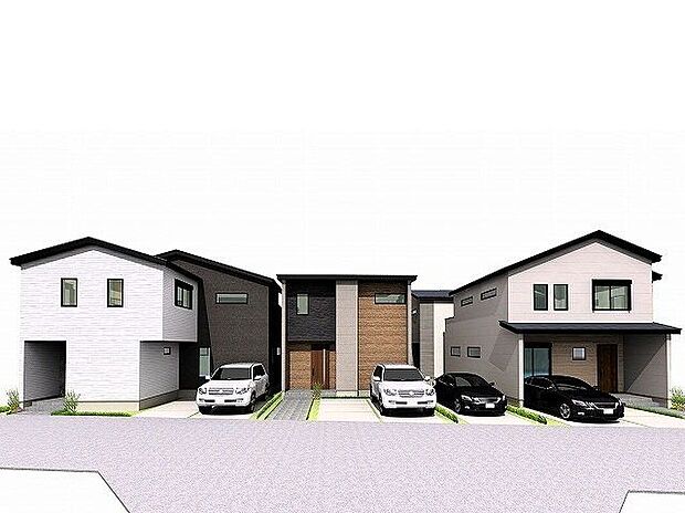 【建物プラン例 (外観写真)】【建物プラン例】ZEH水準省エネ住宅にて、冬はあたたかく、夏は涼しいお家に