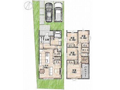建物プラン間取:4LDK 建物プラン面積:116.34m2 建物プラン価格:2000万円 - 
