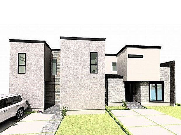 【建物プラン例 (パース・外観)】【建物プラン例】ZEH水準省エネ住宅にて、冬はあたたかく、夏は涼しいお家に