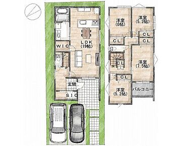 建物プラン間取:4LDK 建物プラン面積:111.78m2 建物プラン価格:2000万円 - 