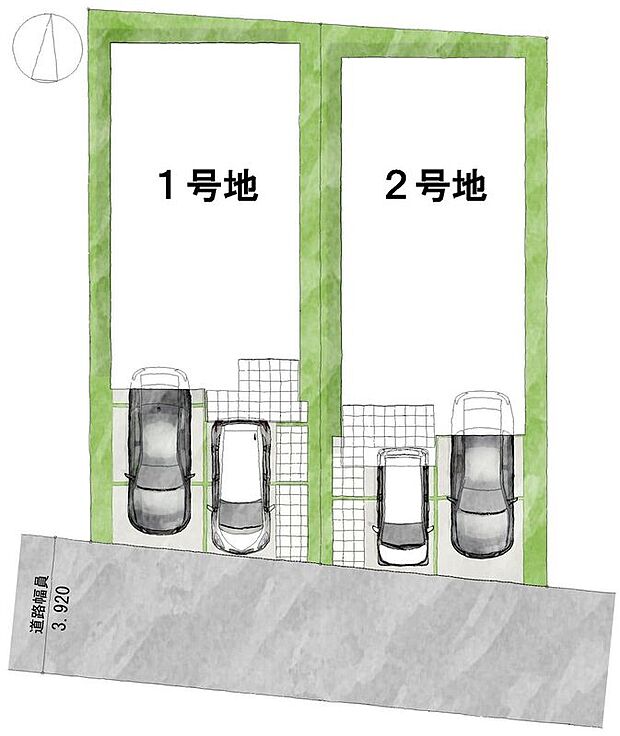 【全体区画図】全2区画、好評分譲中!
