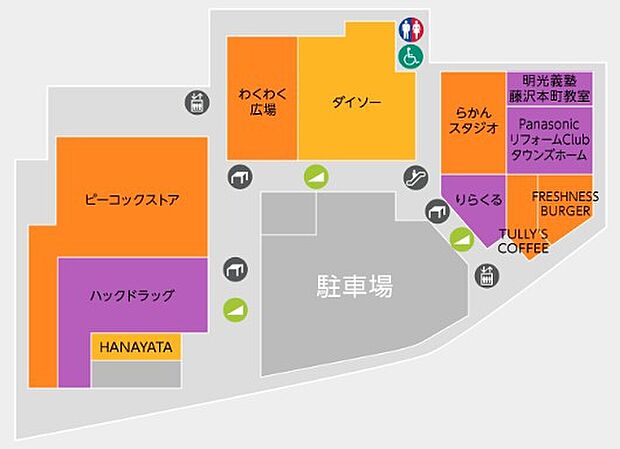 トレアージュ白旗ショッピングセンター(約1,300m)