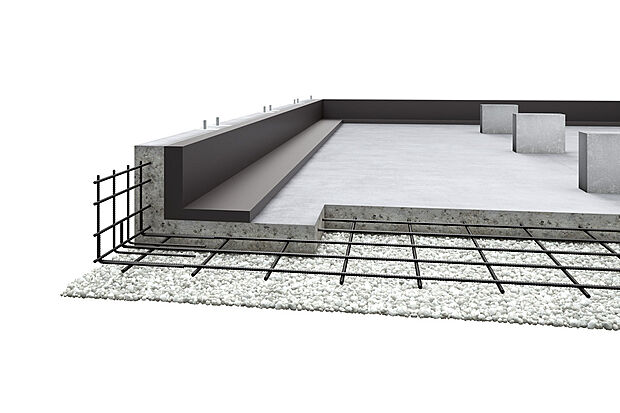【【ベタ基礎（30N）】】～液状化に強い、建物を面で支えるベタ基礎～
