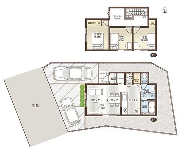 閑静な住宅街です。