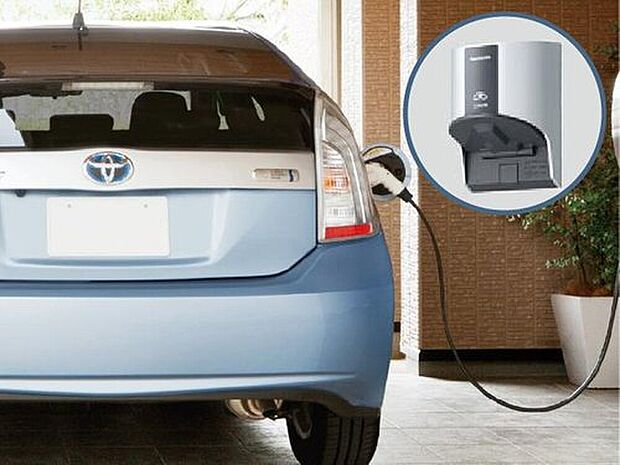 【PHEV・BEV充電コンセント】電気自動車・プラグインハイブリッド車の充電コンセントを標準装備。将来の車の買い替えも安心です。