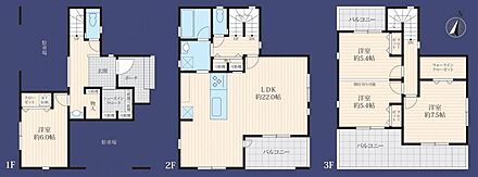 暮らしの快適性・居心地の良い住空間設計です。リビングを中心に、ご家族皆様が充実の暮らしをお送りいただけるプランニングです。 