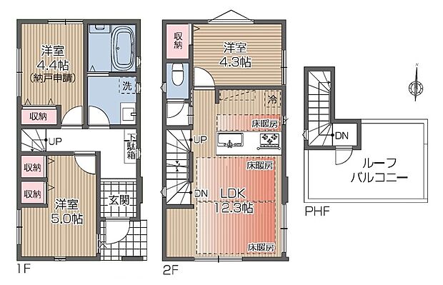 【3LDK】【D号棟　間取図　建物面積：68.51m2】 暮らしの快適性・居心地の良い住空間設計です。