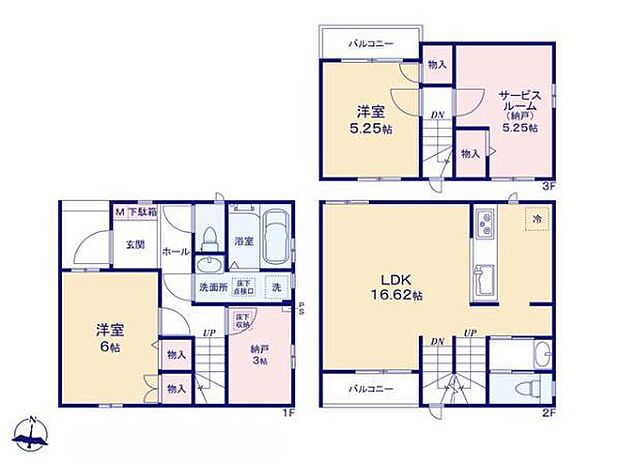 (D号棟)、価格5090万円、2LDK+S、土地面積77.59m2、建物面積86.52m2