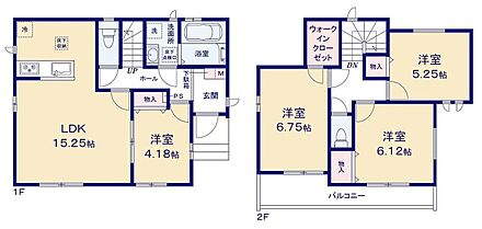 広々15.25帖のLDK！対面キッチンからはLDK全体を見渡せます♪リビングに続き間の4帖の洋室があります！来客時にも小さなお子様をお持ちの方にも便利♪ウォークインクローゼットをはじめ各居室に収納を完備♪ 