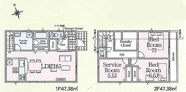 (1号棟)、価格2888万円、2LDK+S、土地面積104.96m2、建物面積94.76m2