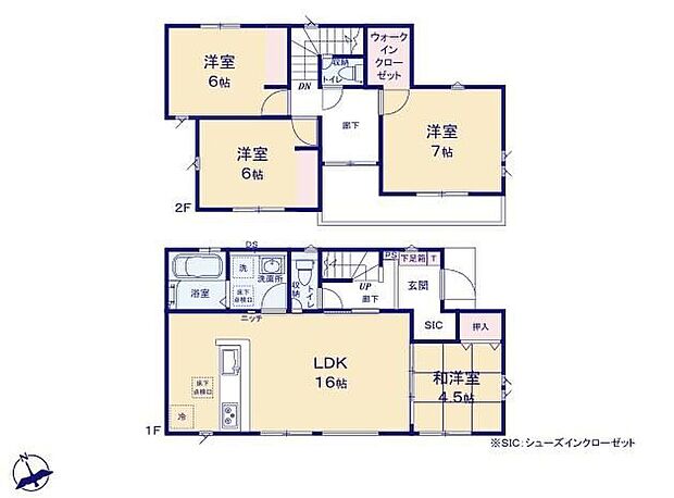 (1号棟)、価格3690万円、4LDK、土地面積120.01m2、建物面積96.05m2