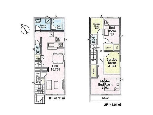 (1号棟)、価格2688万円、2LDK+2S、土地面積88.7m2、建物面積83.82m2