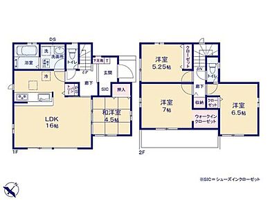 7帖の主寝室には衣類の管理がラクになるWIC付き♪
LDKに隣接した和洋室は、対面式キッチンからも見えるのでお子様の遊び場としてもぴったりです！ 