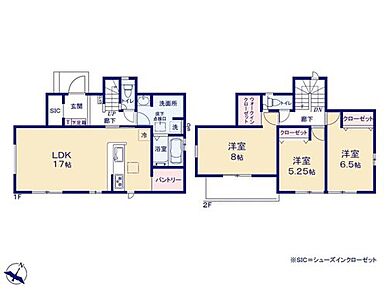 全居室南向きの明るいお住まい♪
南に開けたLDKは17帖☆対面式キッチンなので家族の様子もわかり安心◎
大容量パントリー付きです。 