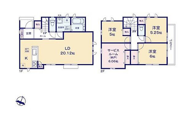 【3LDK+S】広々とした20帖超のリビングは、ご家族皆さまの憩いの空間♪
対面式キッチンからは、リビング全体が見渡せます!
全居室に収納完備で、いつでもお部屋がスッキリ片付きます♪