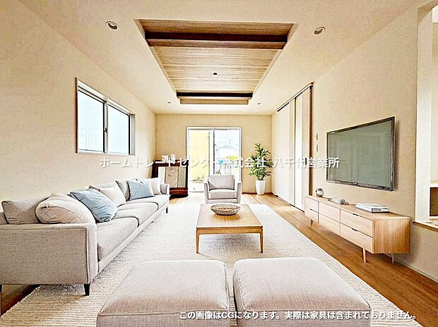 【リビング】南向きのLDKは採光も明るく風通し共に良好です。対面キッチンからはLDが見渡せるのでお子様が遊んでいる様子を見守りながら料理できます。また会話をしながらの調理も可能ですので家族との交流も深まりますね♪