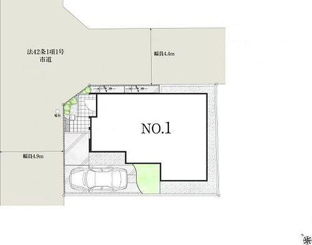 【全体区画図】京成本線「京成大和田」駅徒歩13分、または自転車4分♪北東×北西の開放感あふれる角地です☆