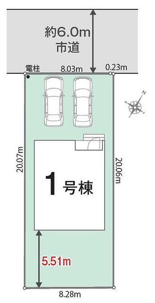 【全体区画図】京成本線「京成成田」駅利用♪車で13分、バス利用も可◎カースペースは並列で2台駐車可能です☆