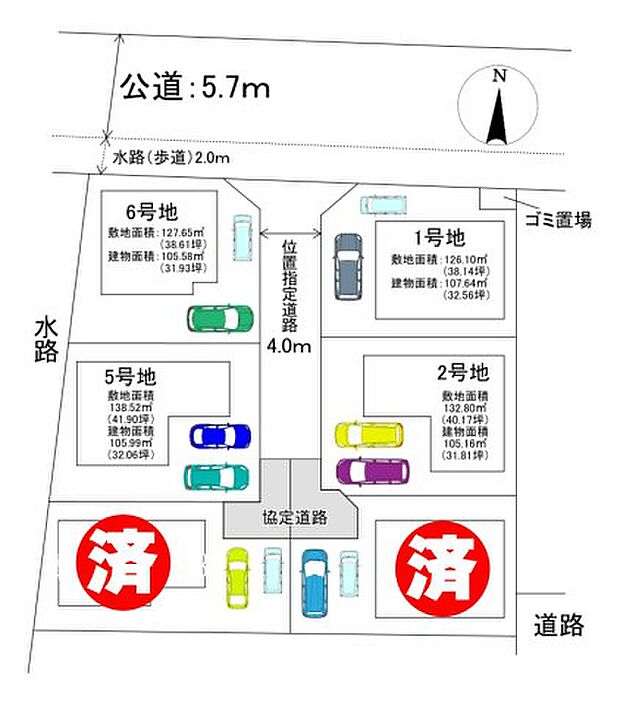 区画図です