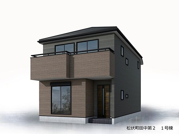 完成予想図です 完成に向けて順調に建築が進んでいます。新築ならではの設備や間取りを備えた住まいで、新生活への期待が膨らみます。