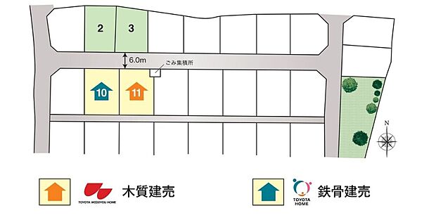 価格：1,150.8万円～1,160.3万円
※確定測量後、価格が変わる場合がございます。